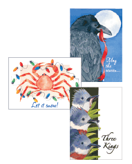 Alaska theme holiday cards from Marshall Arts design
